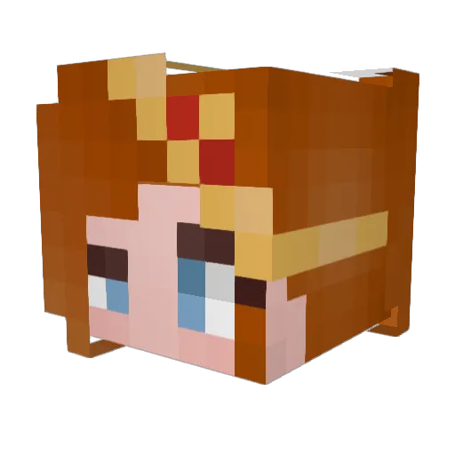 MagicMarge Minecraft avatar head, 3D render