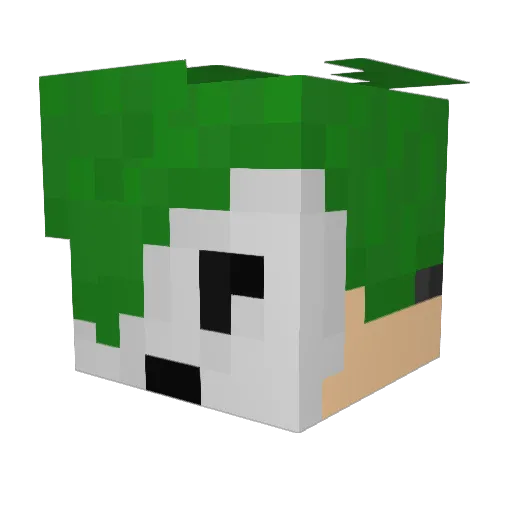 MagicMark_HD Minecraft avatar head, 3D render