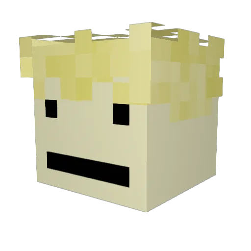 MagicMaster_0 Minecraft avatar head, 3D render