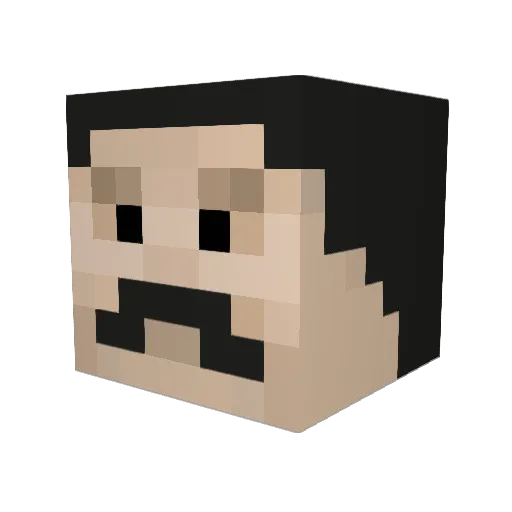 MagicMikeJr3 Minecraft avatar head, 3D render