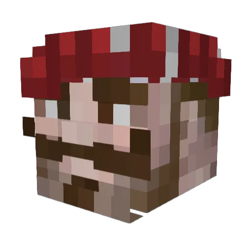 MagicMurgo Minecraft avatar head, 3D render