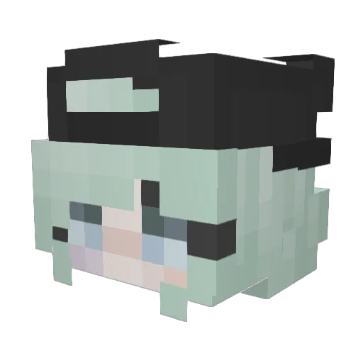 MagicSarah16 Minecraft avatar head, 3D render