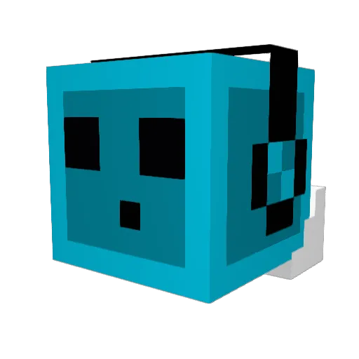 MagicShot04 Minecraft avatar head, 3D render