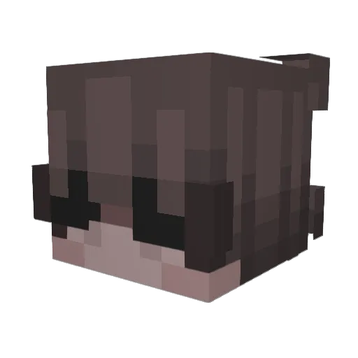 MagicTater Minecraft avatar head, 3D render