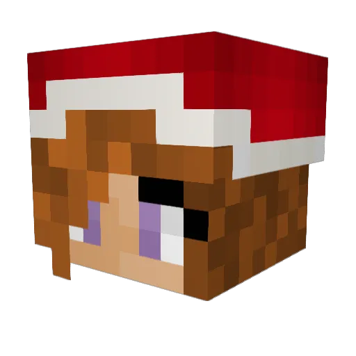 MagicUnicornGirl Minecraft avatar head, 3D render