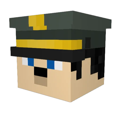 Magic_097 Minecraft avatar head, 3D render