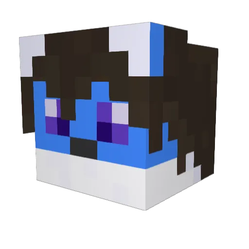 Magic_Boris Minecraft avatar head, 3D render
