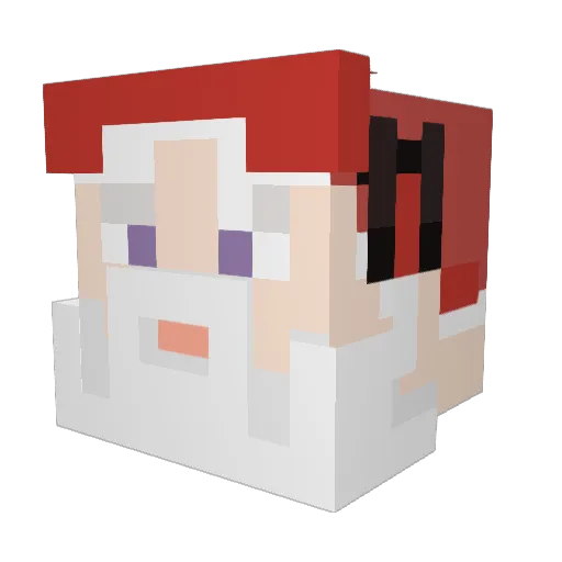 Magic_DeWitt Minecraft avatar head, 3D render