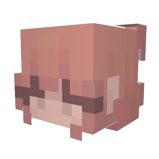 Magic_Kelleh Minecraft avatar head, 3D render