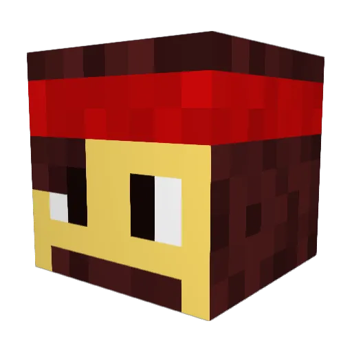 Magic_Mika Minecraft avatar head, 3D render