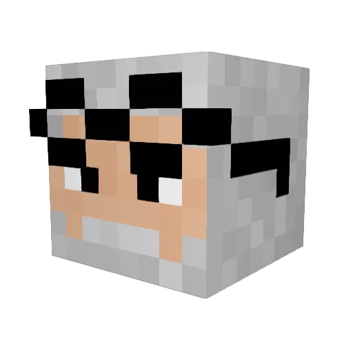 Magic_Missile Minecraft avatar head, 3D render