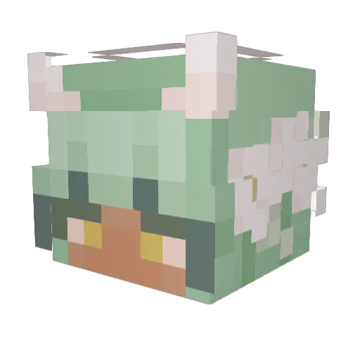 Magic_SweetPea Minecraft avatar head, 3D render