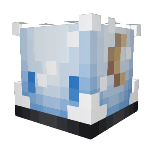 MagicalBerry Minecraft avatar head, 3D render