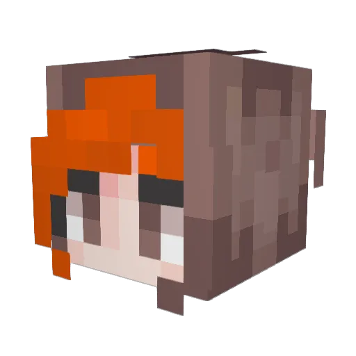 MagicalBlepo Minecraft avatar head, 3D render