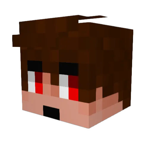 MagicalDefault Minecraft avatar head, 3D render