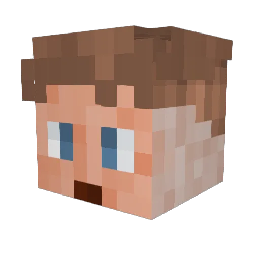 MagicalFishy Minecraft avatar head, 3D render