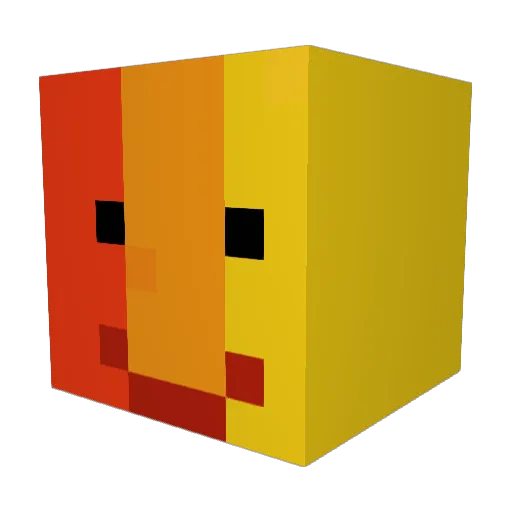MagicalMC13 Minecraft avatar head, 3D render