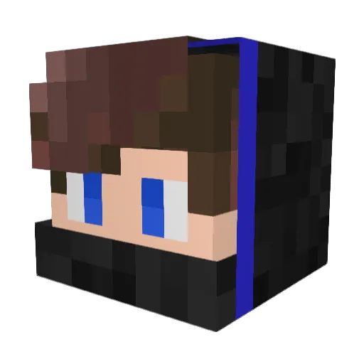 MagicalMaz Minecraft avatar head, 3D render