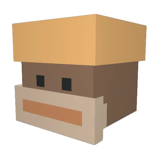 MagicalOrk Minecraft avatar head, 3D render