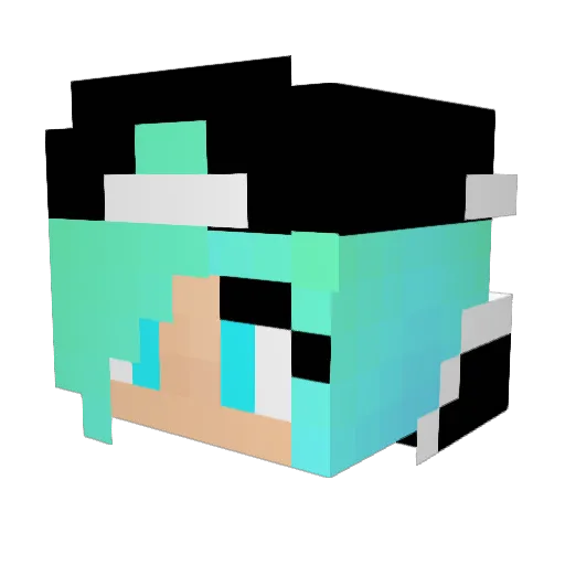 MagicalP0tat0 Minecraft avatar head, 3D render
