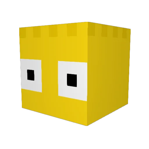 MagicalPantsS Minecraft avatar head, 3D render