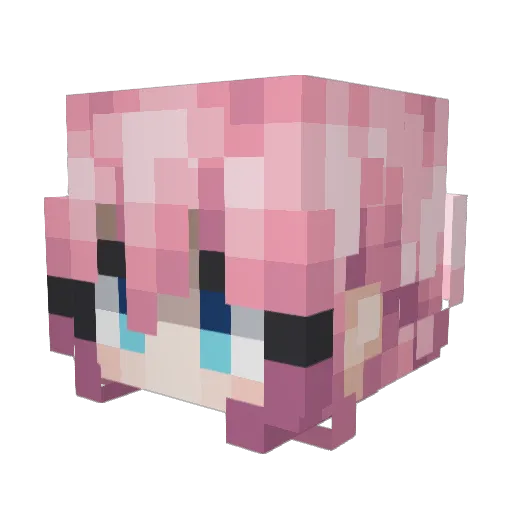 MagicalQuake Minecraft avatar head, 3D render