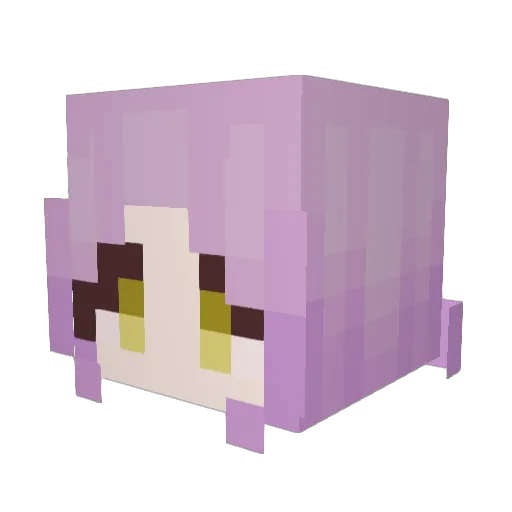 MagicalRevenge Minecraft avatar head, 3D render