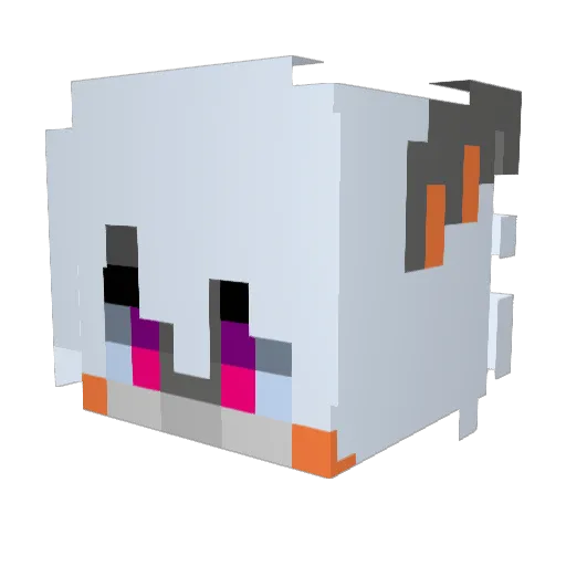 MagicalSpooky4u Minecraft avatar head, 3D render