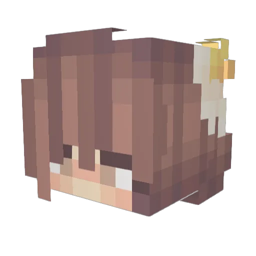 MagicalTamama Minecraft avatar head, 3D render