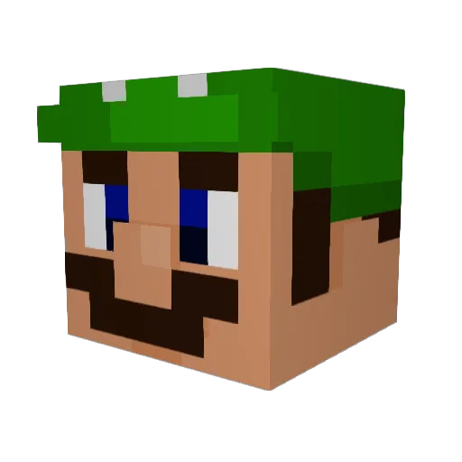 MagicalThot Minecraft avatar head, 3D render