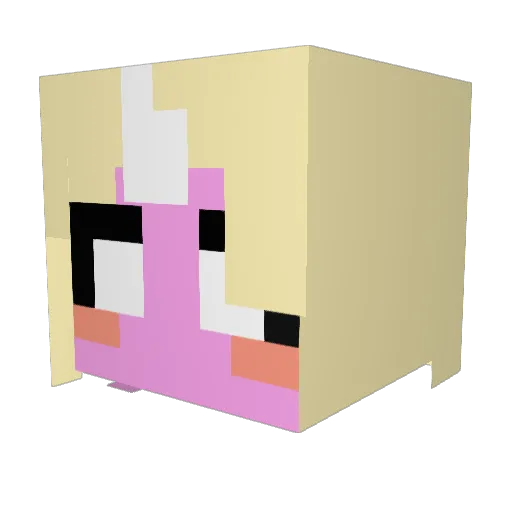 MagicalUniverse Minecraft avatar head, 3D render