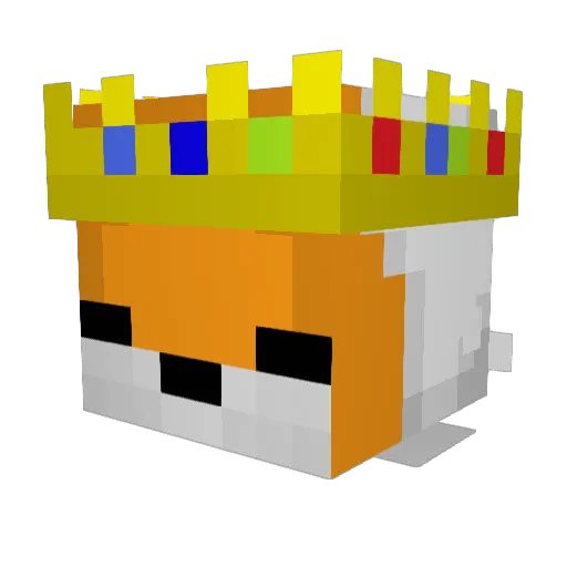 MagicalWizard01 Minecraft avatar head, 3D render