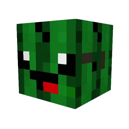 Magical_Cactus Minecraft avatar head, 3D render