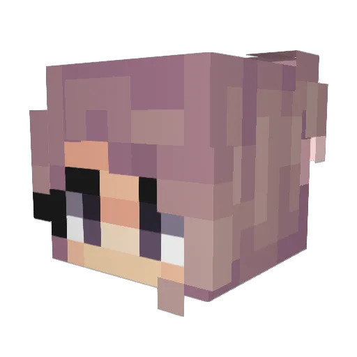 Magical_Irene Minecraft avatar head, 3D render