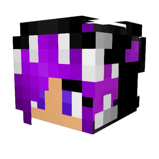 Magical_Music Minecraft avatar head, 3D render