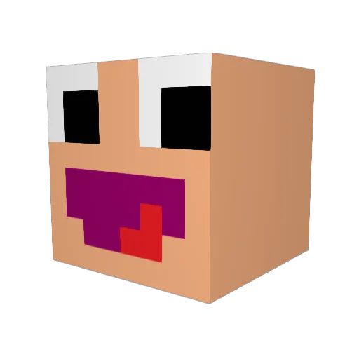Magical_Sean Minecraft avatar head, 3D render