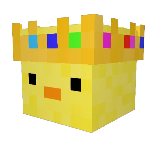 MagicallyQuinn Minecraft avatar head, 3D render
