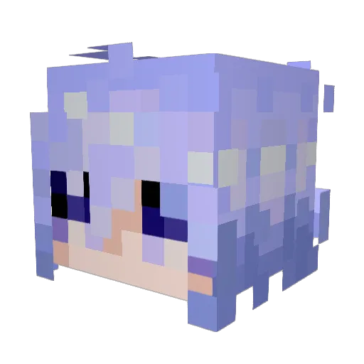 Magicarpettte Minecraft avatar head, 3D render