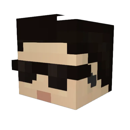 Magicdoer1 Minecraft avatar head, 3D render