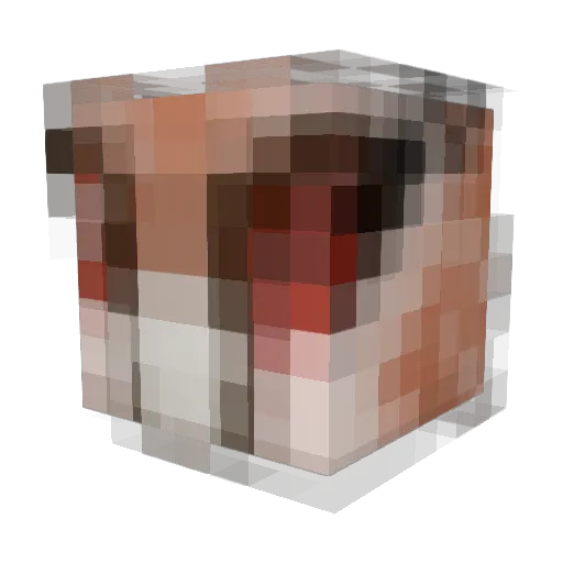 Magichemist Minecraft avatar head, 3D render