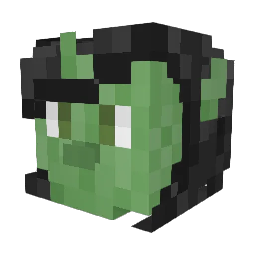 Magichors Minecraft avatar head, 3D render