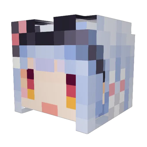 Magician___ Minecraft avatar head, 3D render