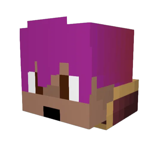 MagickDarkStar Minecraft avatar head, 3D render