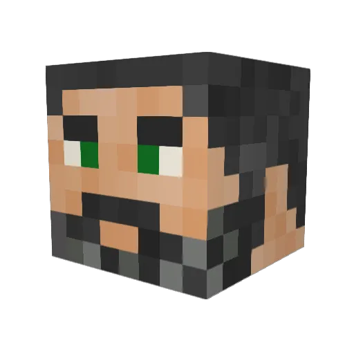 MagickWK Minecraft avatar head, 3D render