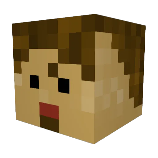 Magickarp399 Minecraft avatar head, 3D render