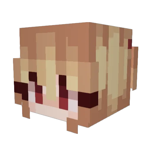 MagicksWife Minecraft avatar head, 3D render