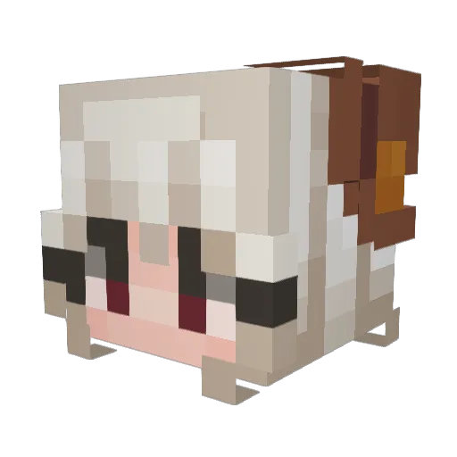 Magiclegend09 Minecraft avatar head, 3D render