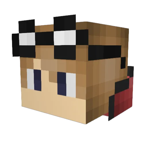 Magicman0096 Minecraft avatar head, 3D render