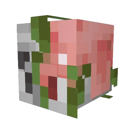 Magicpiggy200 Minecraft avatar head, 3D render
