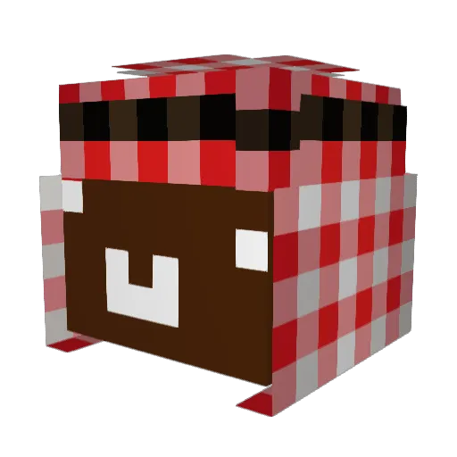 Magiczt Minecraft avatar head, 3D render